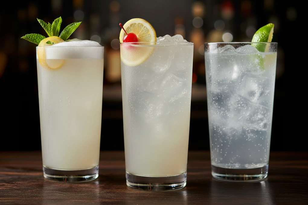 Gin Fizz vs John Collins vs Gin Rickey: What's the Difference?